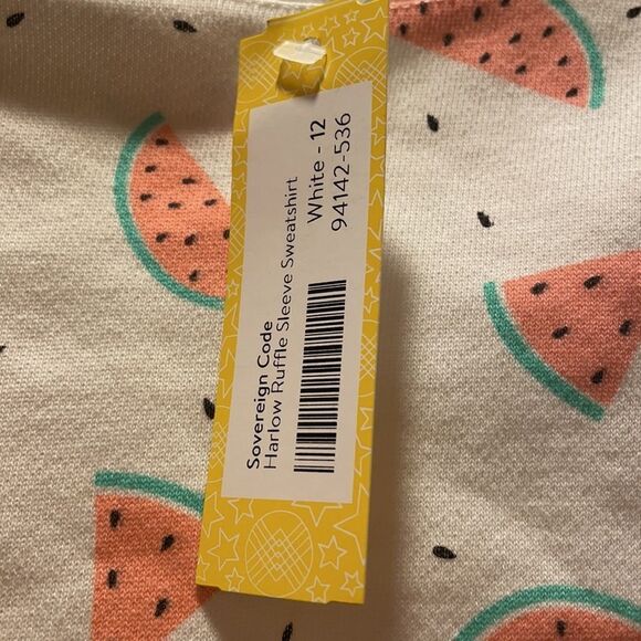 Sovereign Code Harlow Watermelon Ruffle Sleeve top - Picture 4 of 7